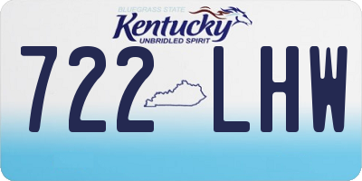 KY license plate 722LHW
