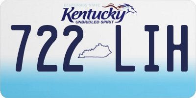 KY license plate 722LIH