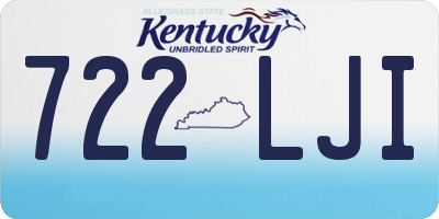 KY license plate 722LJI