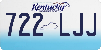 KY license plate 722LJJ