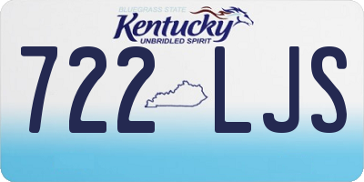 KY license plate 722LJS
