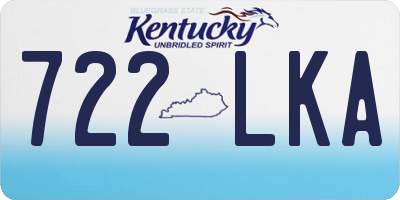 KY license plate 722LKA