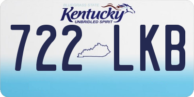 KY license plate 722LKB