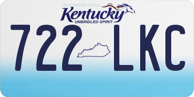 KY license plate 722LKC