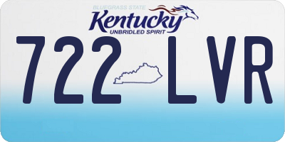 KY license plate 722LVR