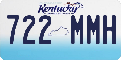 KY license plate 722MMH