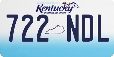 KY license plate 722NDL