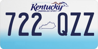 KY license plate 722QZZ