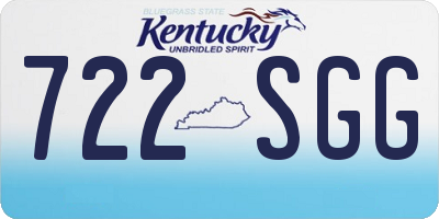 KY license plate 722SGG