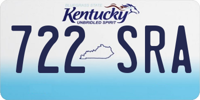 KY license plate 722SRA