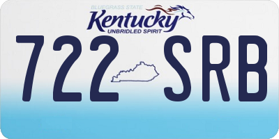 KY license plate 722SRB