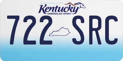 KY license plate 722SRC