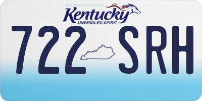 KY license plate 722SRH