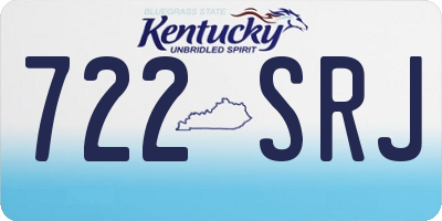 KY license plate 722SRJ