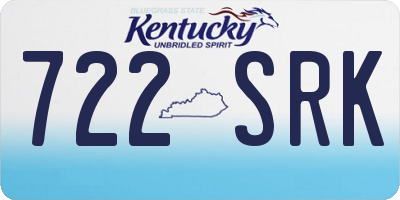 KY license plate 722SRK