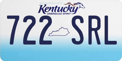KY license plate 722SRL