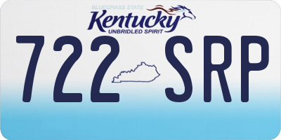 KY license plate 722SRP