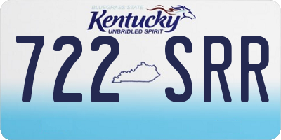 KY license plate 722SRR