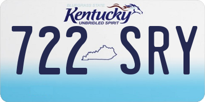 KY license plate 722SRY