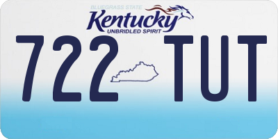 KY license plate 722TUT
