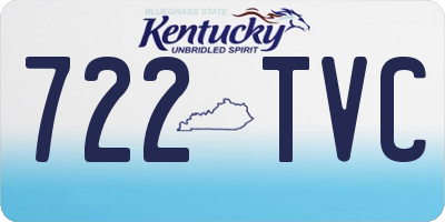 KY license plate 722TVC