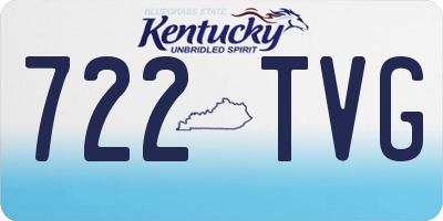 KY license plate 722TVG