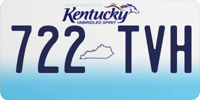 KY license plate 722TVH