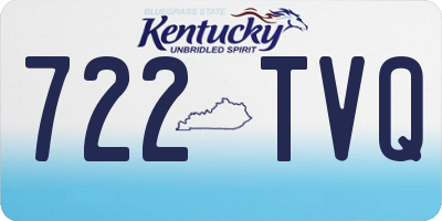 KY license plate 722TVQ