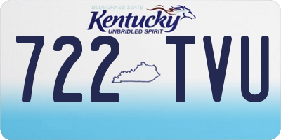 KY license plate 722TVU