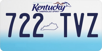 KY license plate 722TVZ