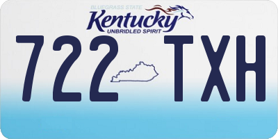 KY license plate 722TXH