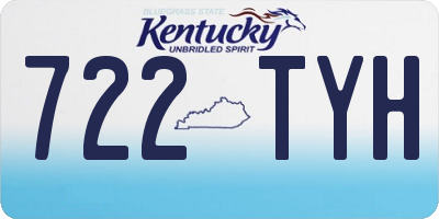 KY license plate 722TYH