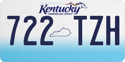 KY license plate 722TZH