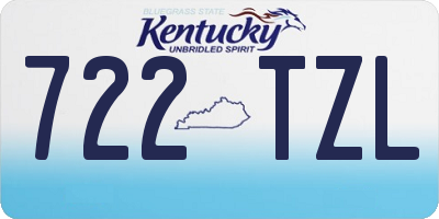 KY license plate 722TZL