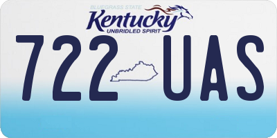 KY license plate 722UAS