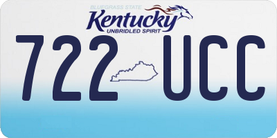 KY license plate 722UCC