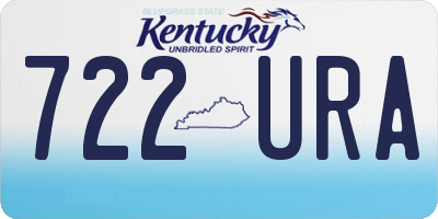 KY license plate 722URA