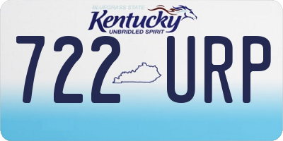 KY license plate 722URP