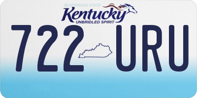 KY license plate 722URU