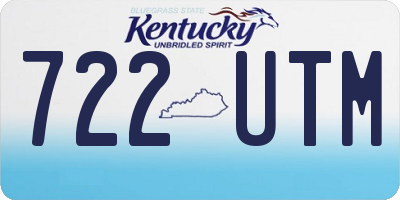 KY license plate 722UTM