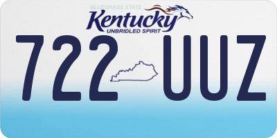 KY license plate 722UUZ
