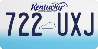 KY license plate 722UXJ