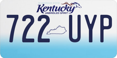 KY license plate 722UYP