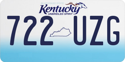 KY license plate 722UZG