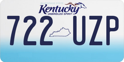 KY license plate 722UZP