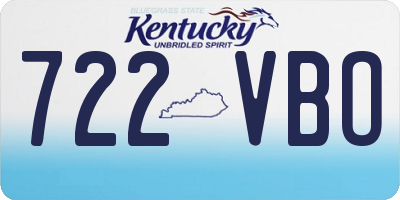 KY license plate 722VBO