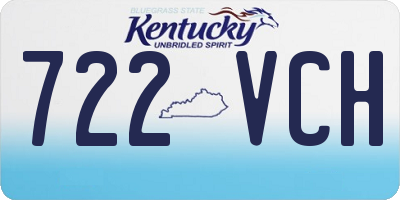 KY license plate 722VCH