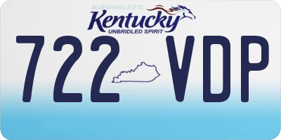 KY license plate 722VDP
