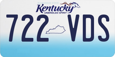 KY license plate 722VDS