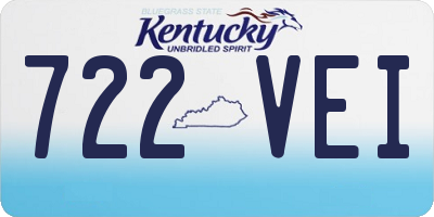 KY license plate 722VEI